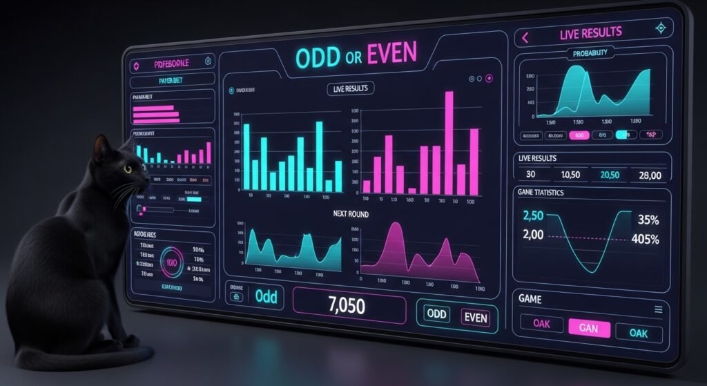 MGM홀짝 게임의 최근 결과값 분포와 실시간 배팅 현황을 보여주는 데이터 대시보드